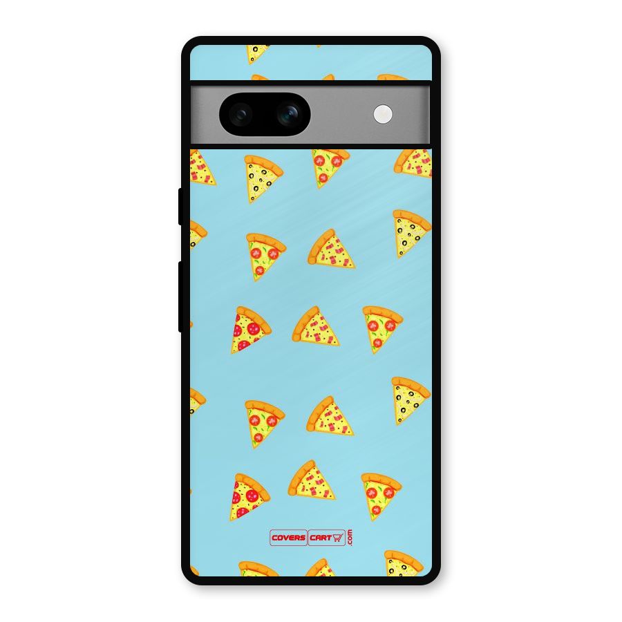 Cute Slices of Pizza Metal Back Case for Google Pixel 7a