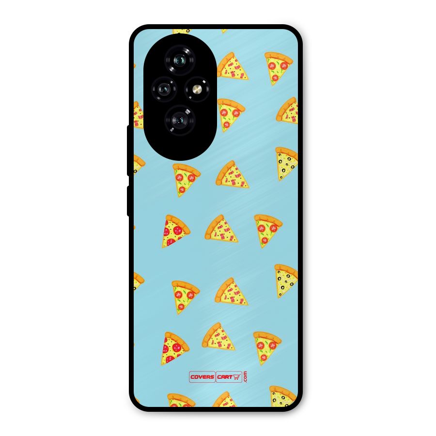 Cute Slices of Pizza Metal Back Case for Honor 200