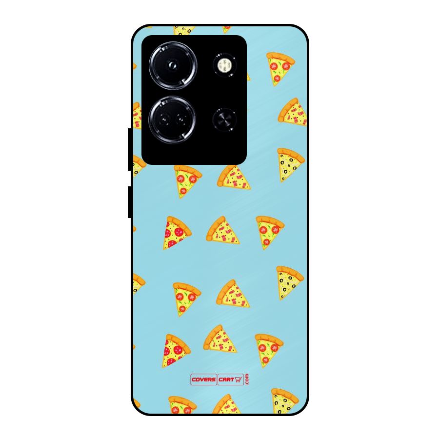 Cute Slices of Pizza Metal Back Case for Infinix Note 30 5G