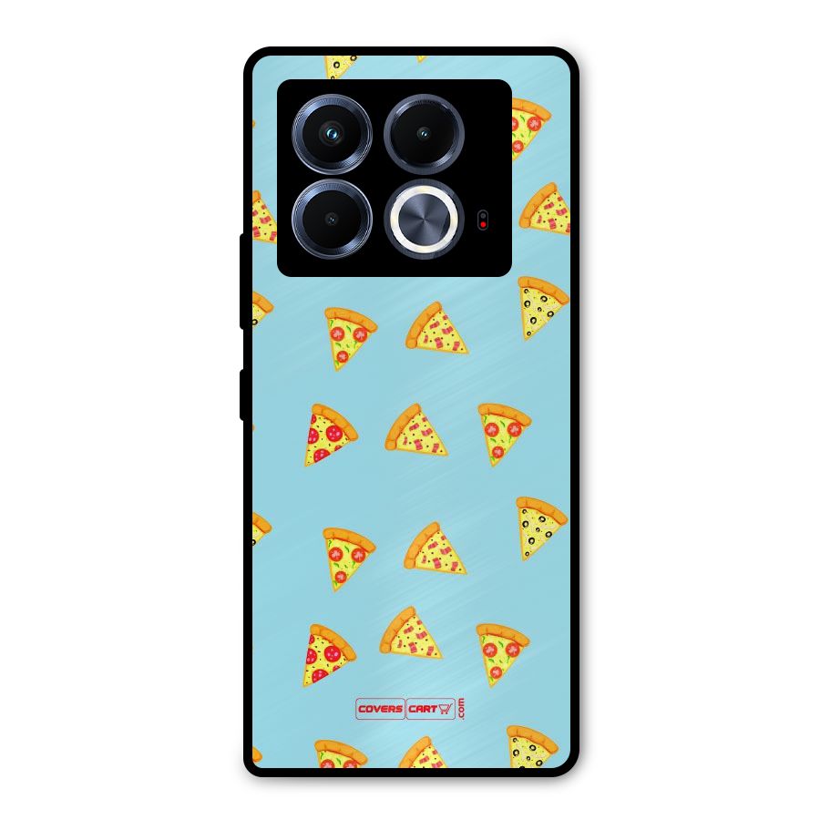 Cute Slices of Pizza Metal Back Case for Infinix Note 40 5G