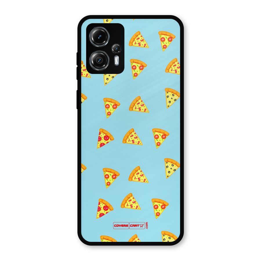 Cute Slices of Pizza Metal Back Case for Moto G13