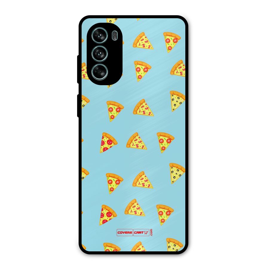 Cute Slices of Pizza Metal Back Case for Moto G62