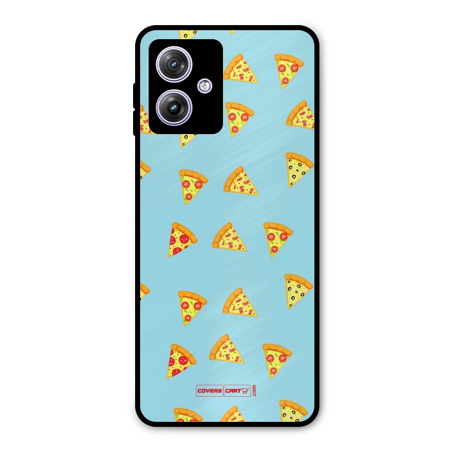 Cute Slices of Pizza Metal Back Case for Moto G64