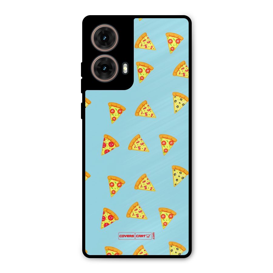 Cute Slices of Pizza Metal Back Case for Moto G85