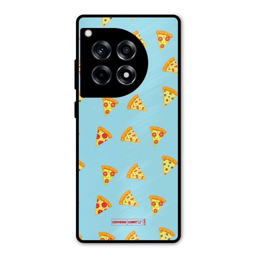 Cute Slices of Pizza Metal Back Case for OnePlus 12R