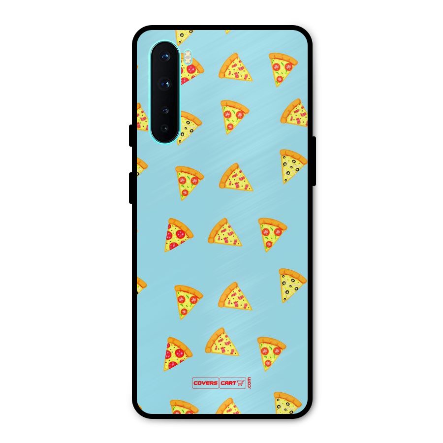 Cute Slices of Pizza Metal Back Case for OnePlus Nord