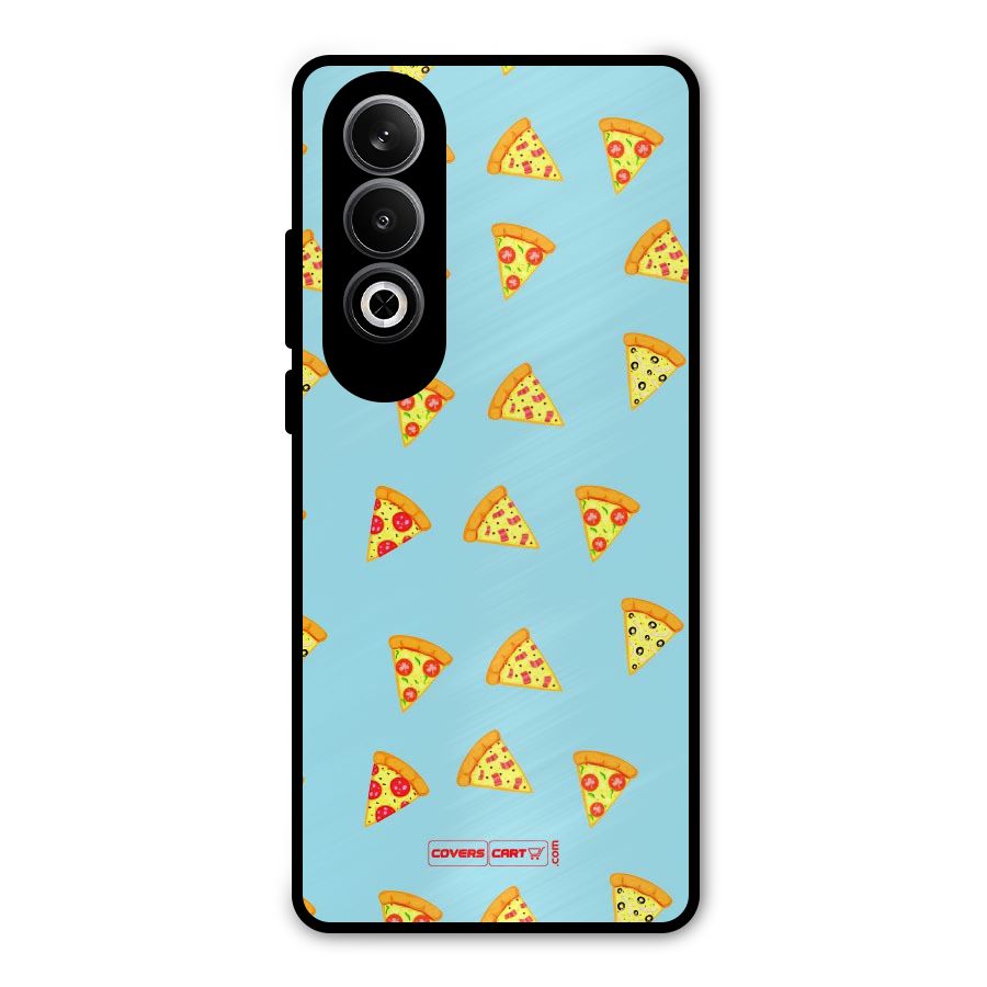 Cute Slices of Pizza Metal Back Case for OnePlus Nord CE4