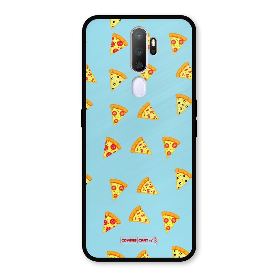 Cute Slices of Pizza Metal Back Case for Oppo A9 (2020)