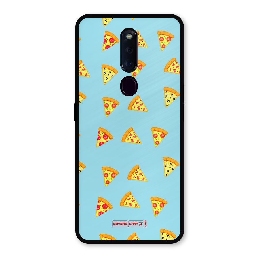 Cute Slices of Pizza Metal Back Case for Oppo F11 Pro