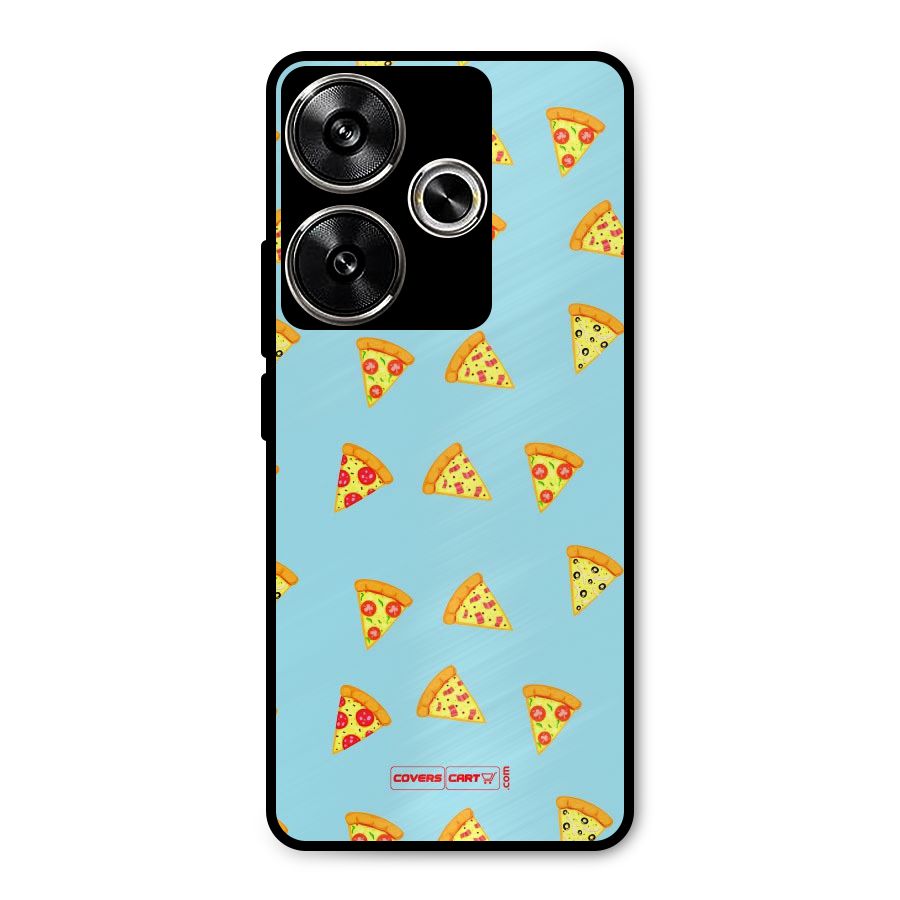 Cute Slices of Pizza Metal Back Case for Poco F6