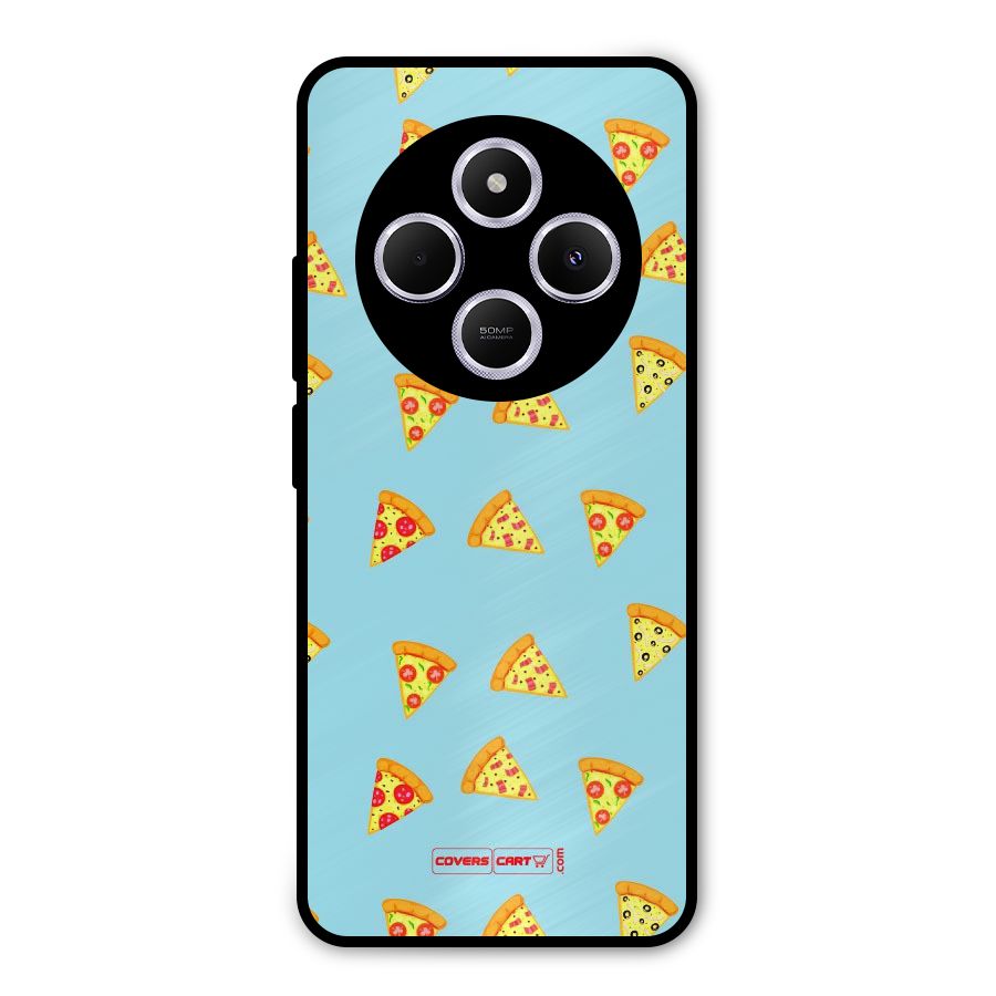 Cute Slices of Pizza Metal Back Case for Poco M7