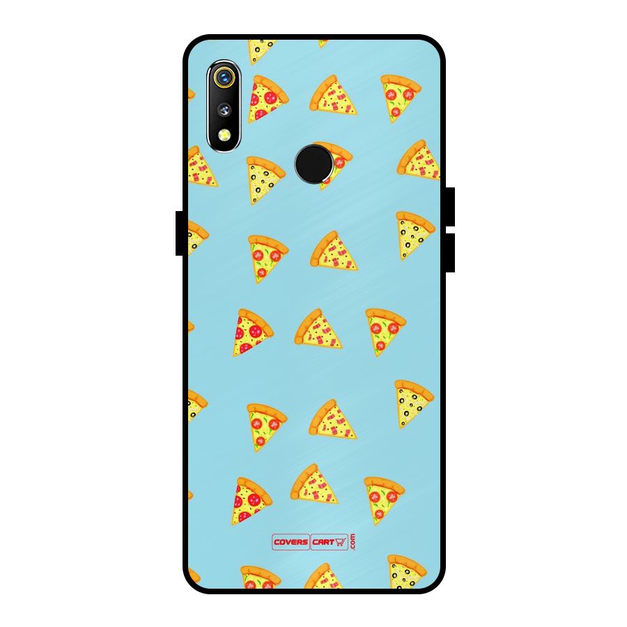 Cute Slices of Pizza Metal Back Case for Realme 3i
