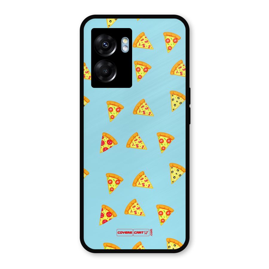 Cute Slices of Pizza Metal Back Case for Realme Narzo 50 5G