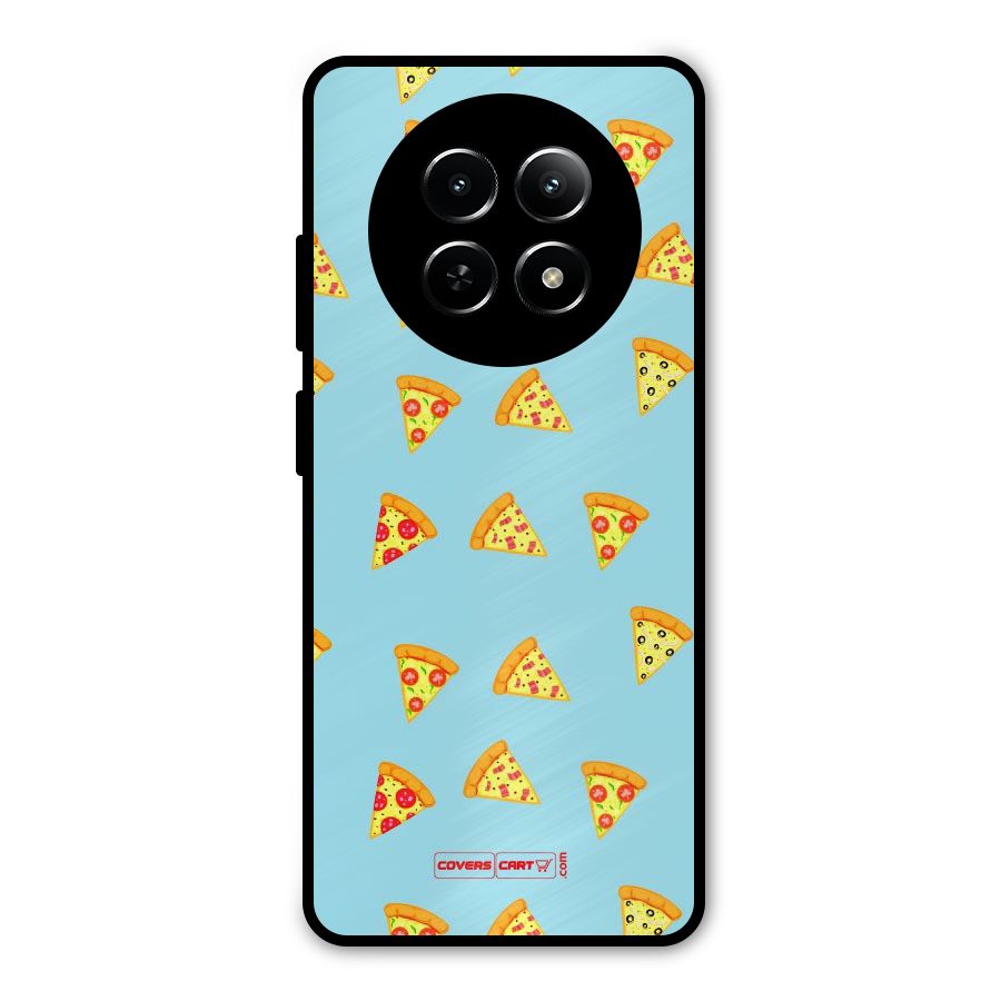Cute Slices of Pizza Metal Back Case for Realme Narzo 70x 5G