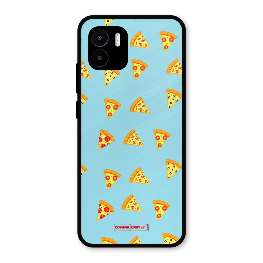 Cute Slices of Pizza Metal Back Case for Redmi A2