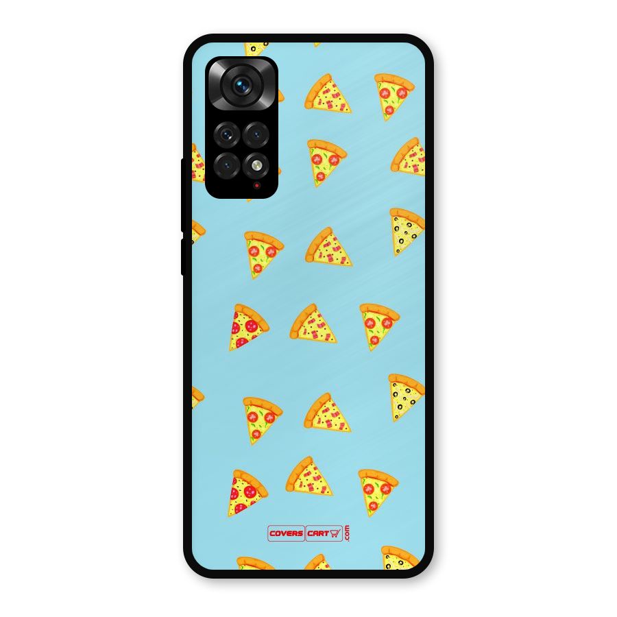 Cute Slices of Pizza Metal Back Case for Redmi Note 11s
