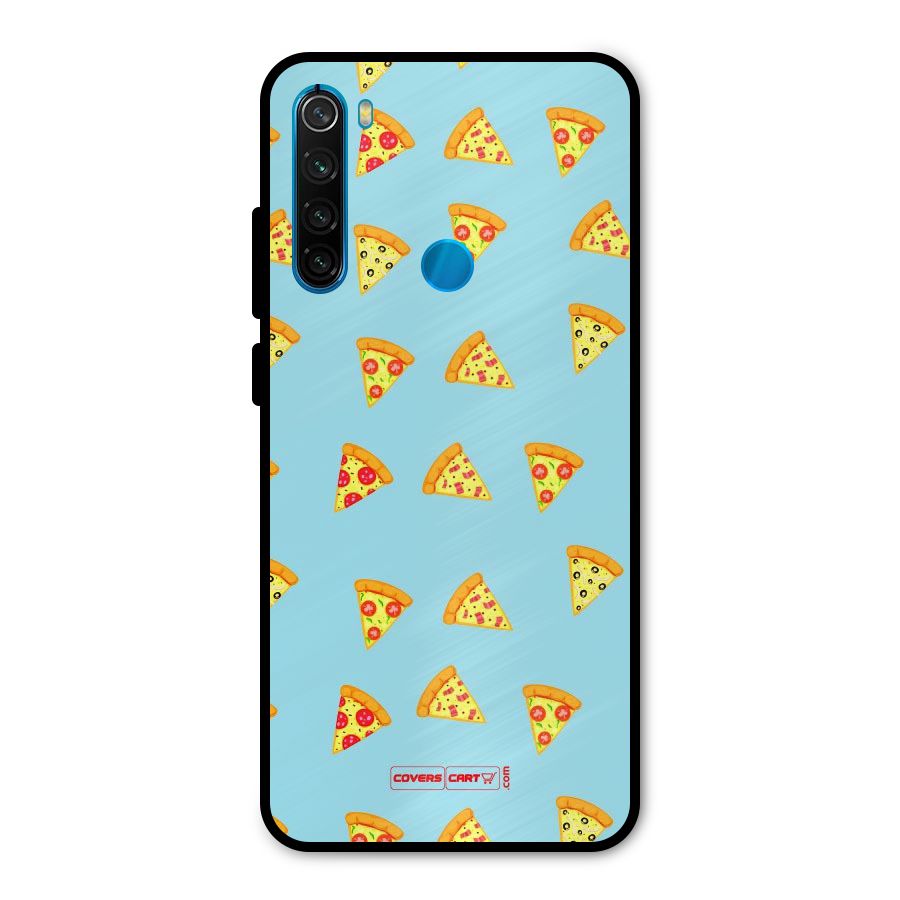 Cute Slices of Pizza Metal Back Case for Redmi Note 8
