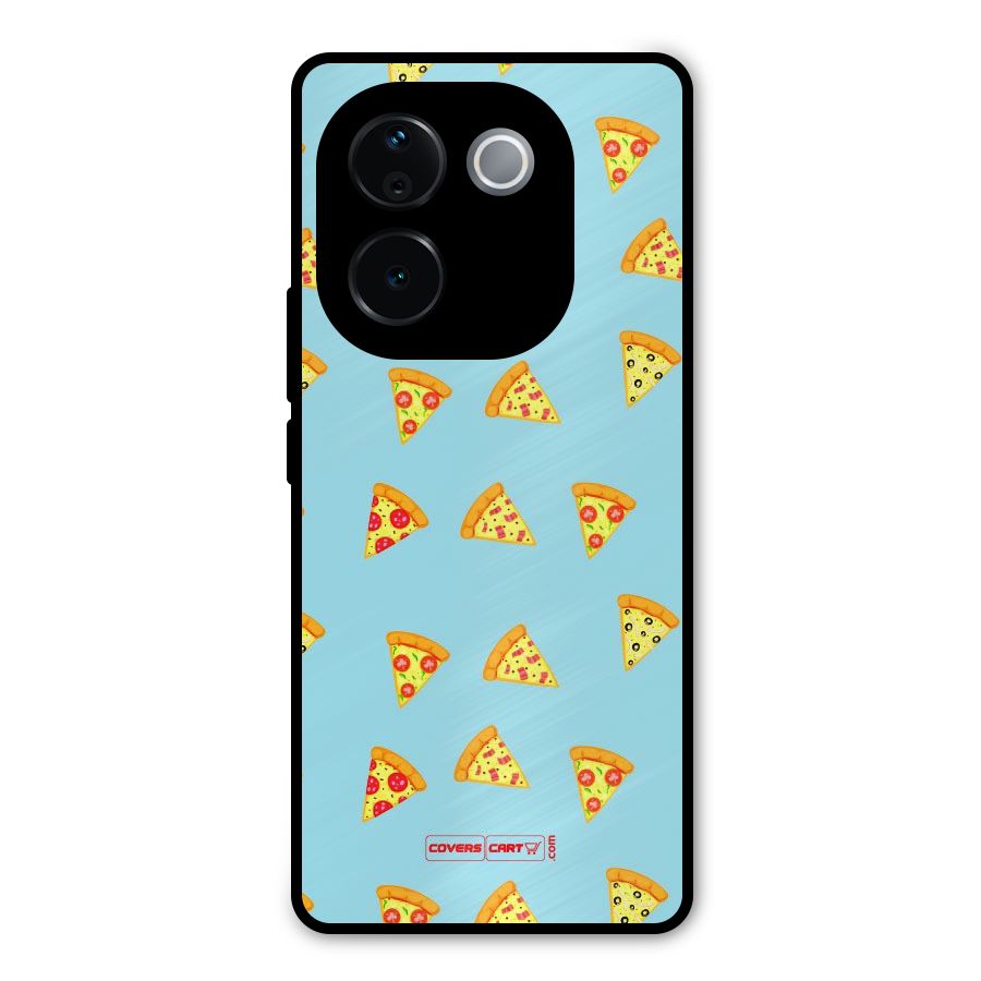 Cute Slices of Pizza Metal Back Case for Vivo T3 Pro