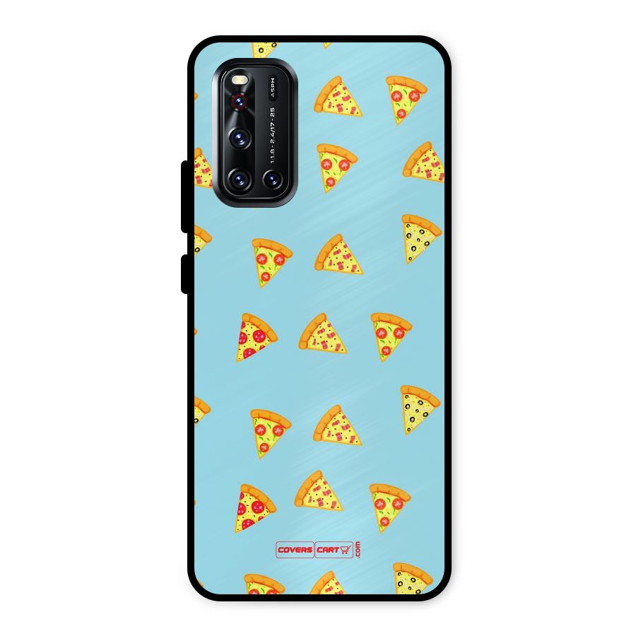 Cute Slices of Pizza Metal Back Case for Vivo V19