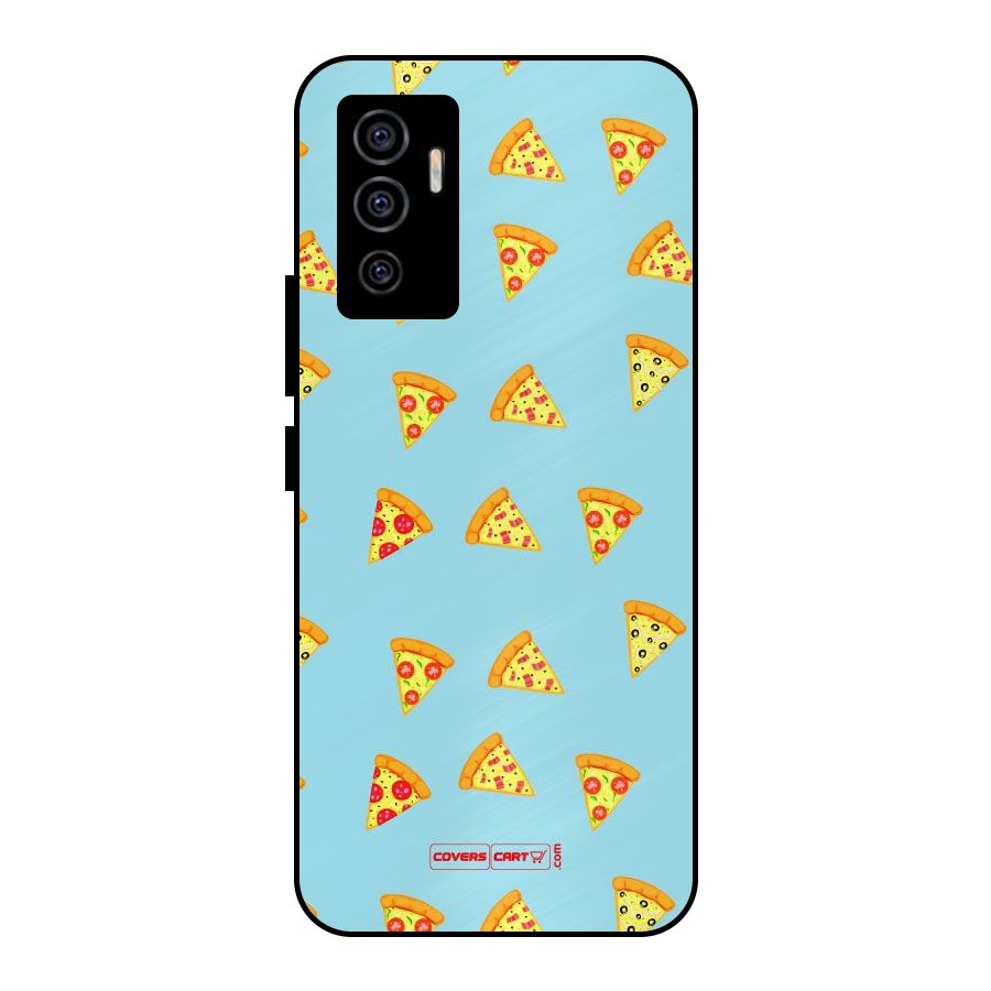 Cute Slices of Pizza Metal Back Case for Vivo V23e