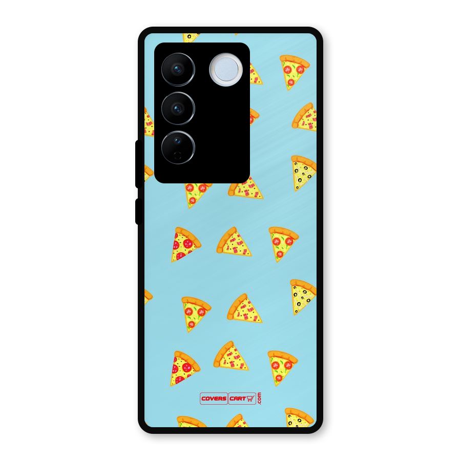 Cute Slices of Pizza Metal Back Case for Vivo V27
