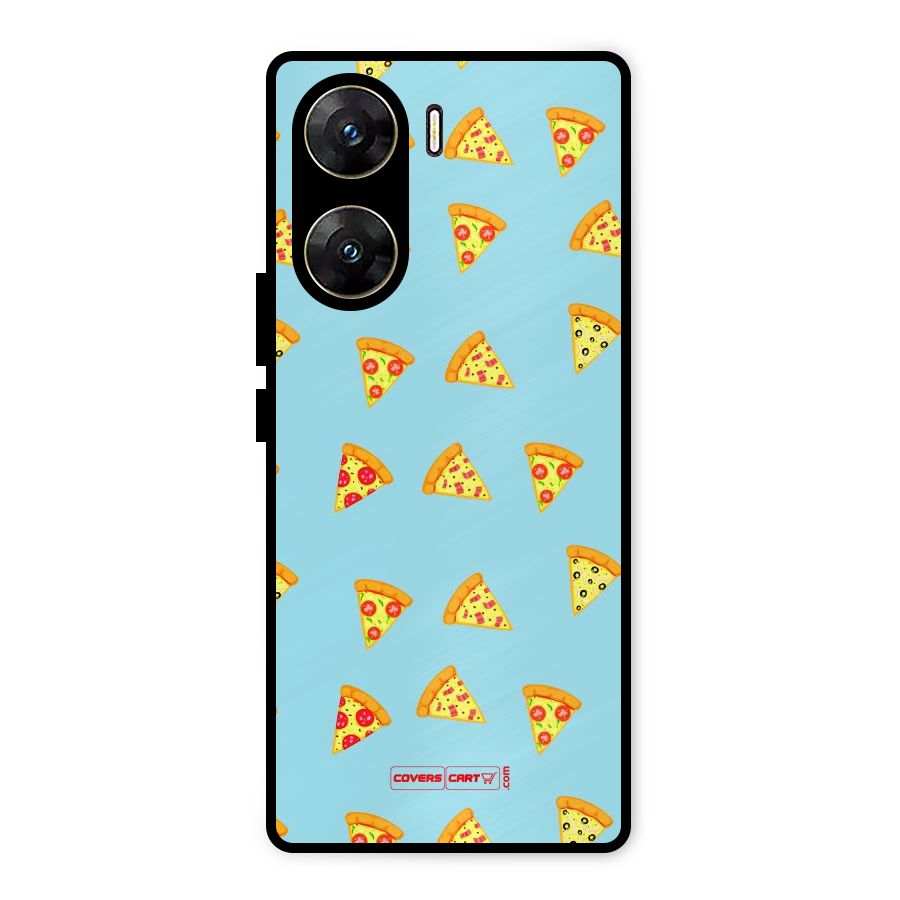 Cute Slices of Pizza Metal Back Case for Vivo V29e