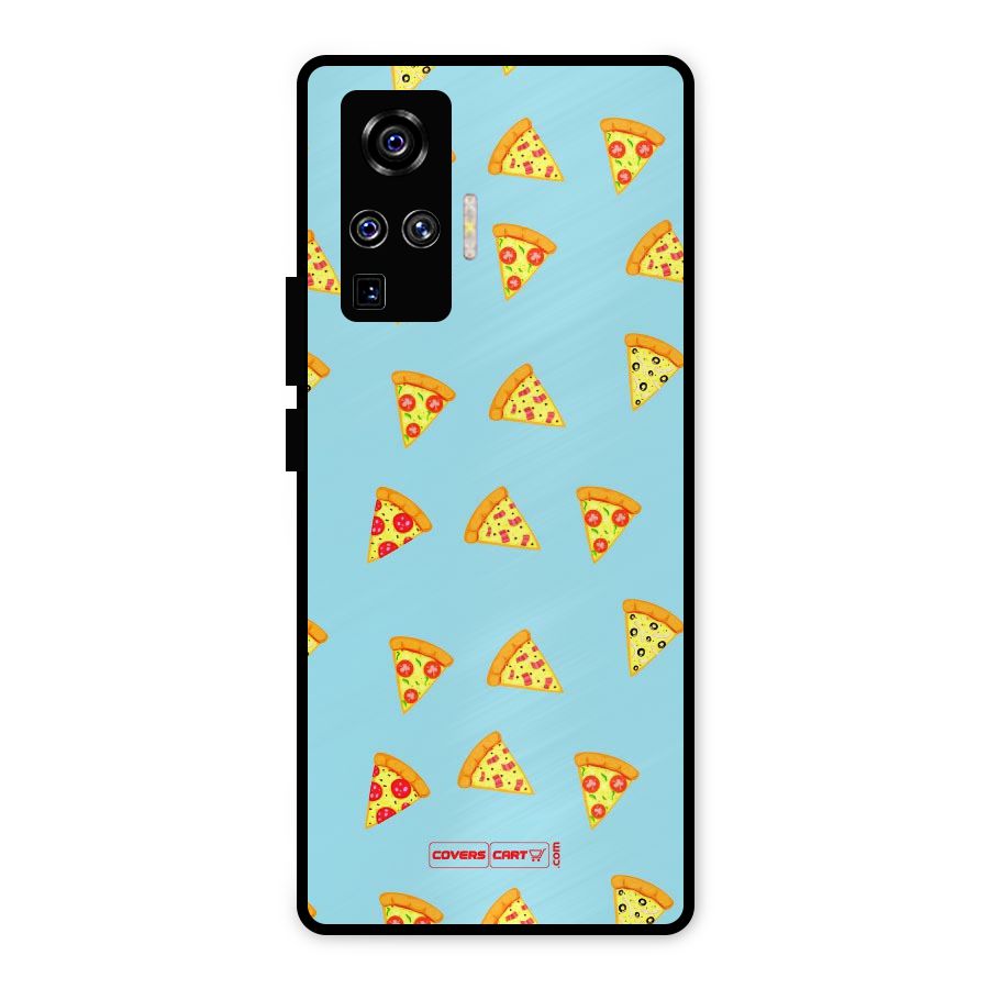 Cute Slices of Pizza Metal Back Case for Vivo X50 Pro