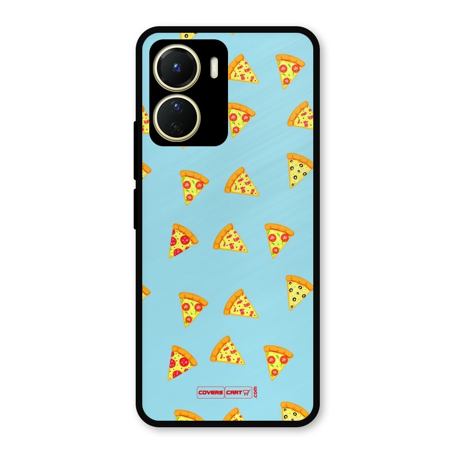 Cute Slices of Pizza Metal Back Case for Vivo Y16