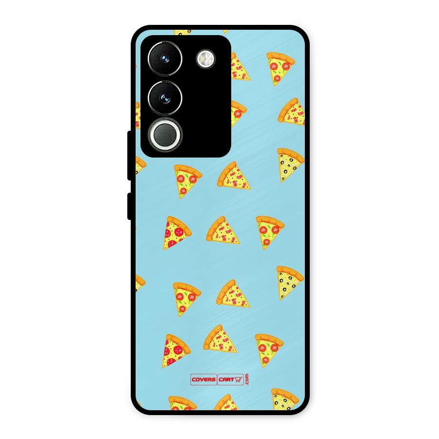 Cute Slices of Pizza Metal Back Case for Vivo Y200