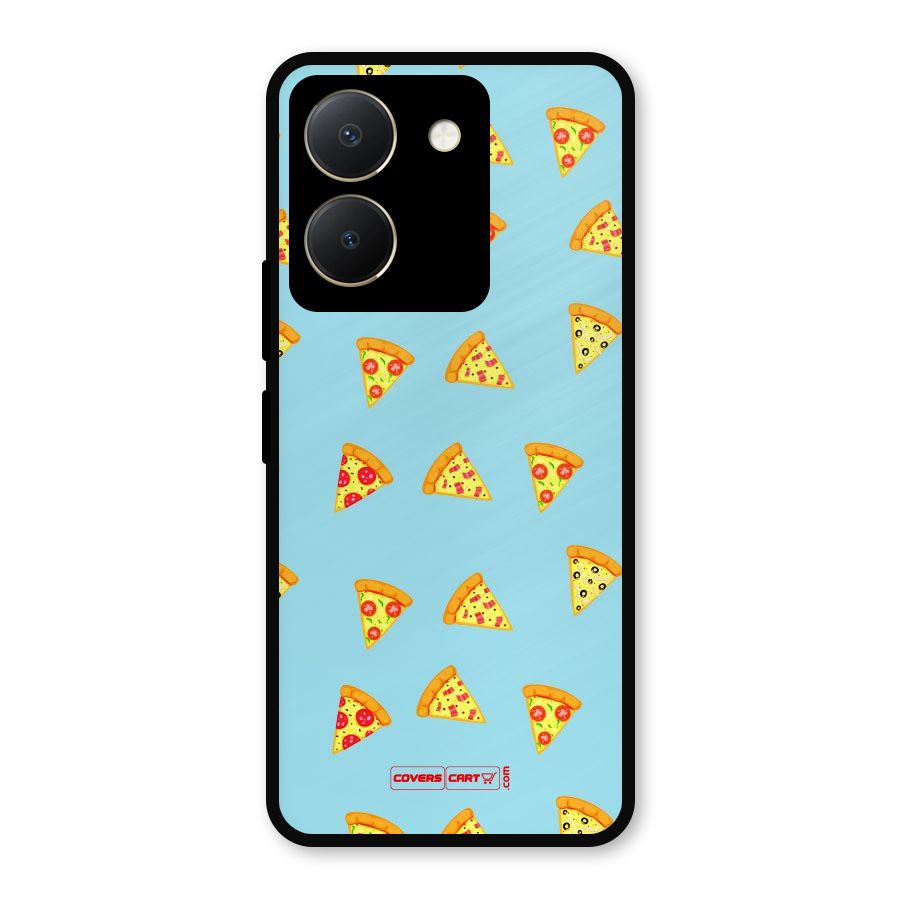 Cute Slices of Pizza Metal Back Case for Vivo Y36