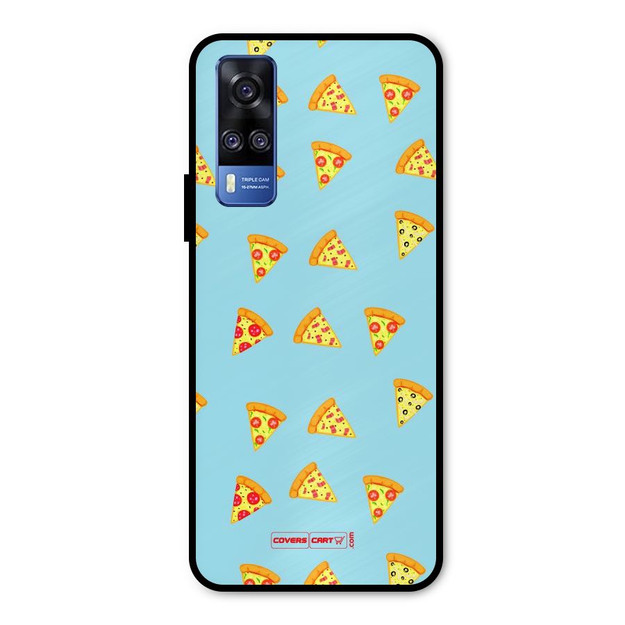 Cute Slices of Pizza Metal Back Case for Vivo Y51A