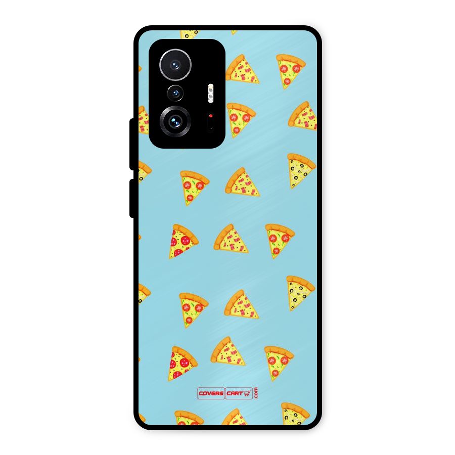 Cute Slices of Pizza Metal Back Case for Xiaomi 11T Pro