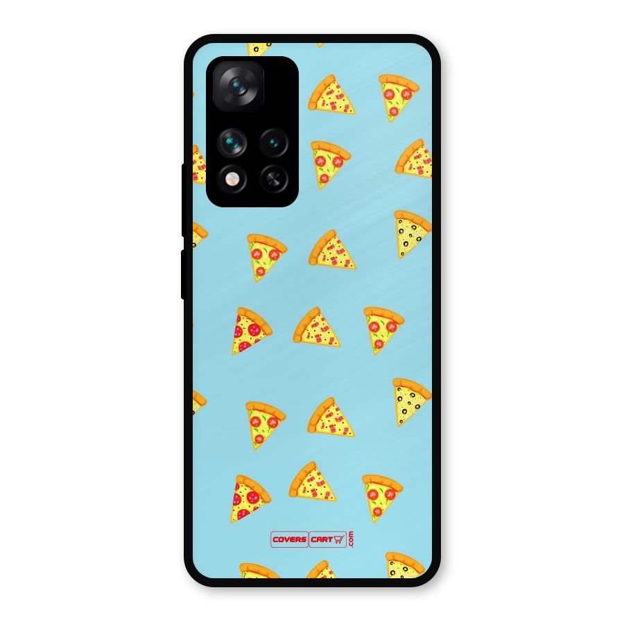 Cute Slices of Pizza Metal Back Case for Xiaomi 11i Hypercharge 5G