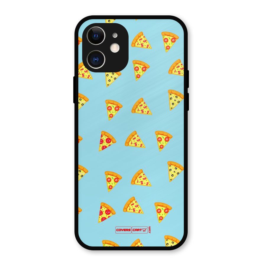 Cute Slices of Pizza Metal Back Case for iPhone 12