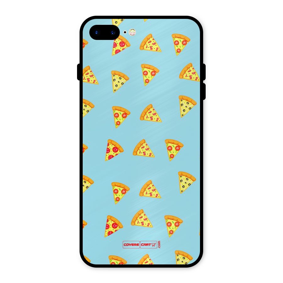 Cute Slices of Pizza Metal Back Case for iPhone 7 Plus