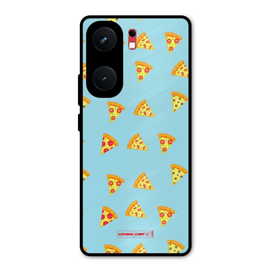 Cute Slices of Pizza Metal Back Case for iQOO Neo 9 Pro