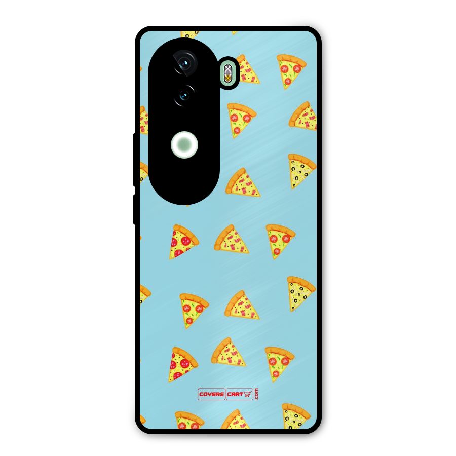 Cute Slices of Pizza Metal Back Case for iQOO Z9s