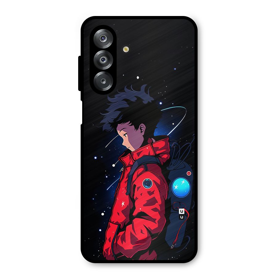 Cute Space Boy Metal Back Case for Galaxy A26