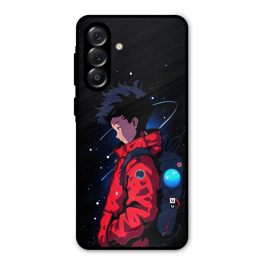 Cute Space Boy Metal Back Case for Galaxy A56