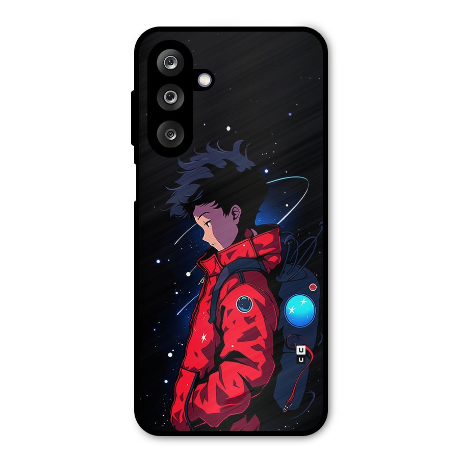 Cute Space Boy Metal Back Case for Galaxy M36