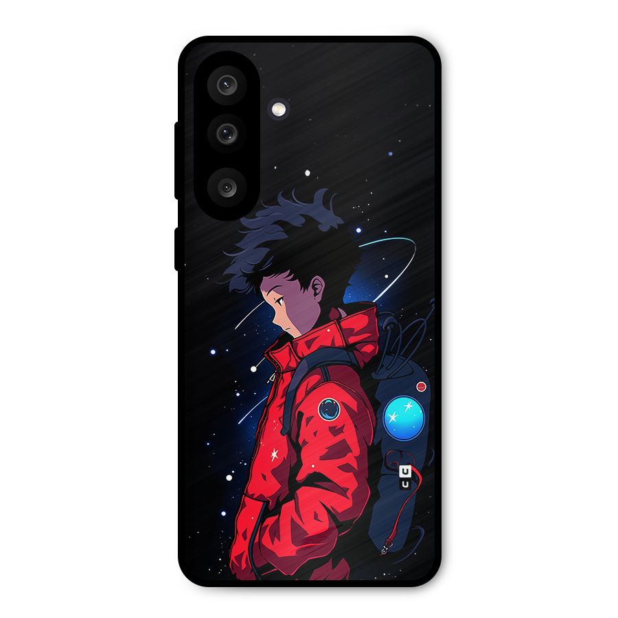 Cute Space Boy Metal Back Case for Galaxy M56