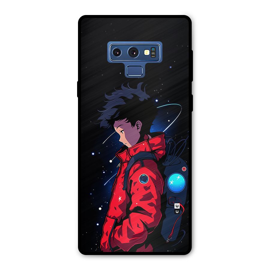 Cute Space Boy Metal Back Case for Galaxy Note 9