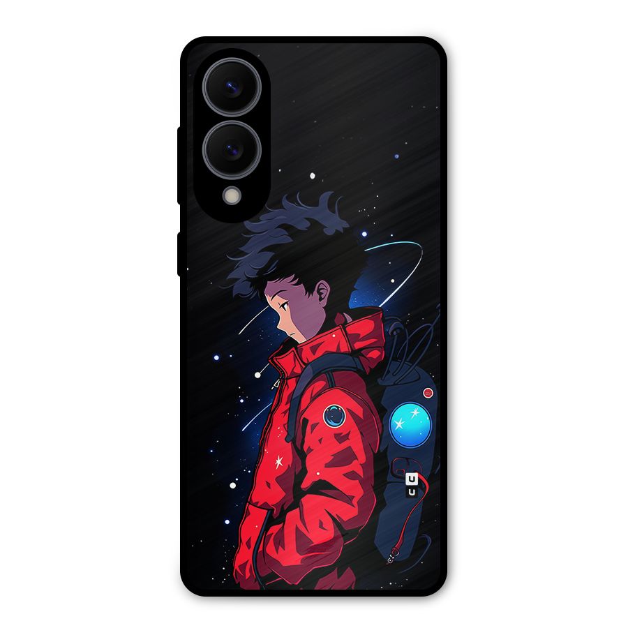 Cute Space Boy Metal Back Case for Galaxy S25 Edge