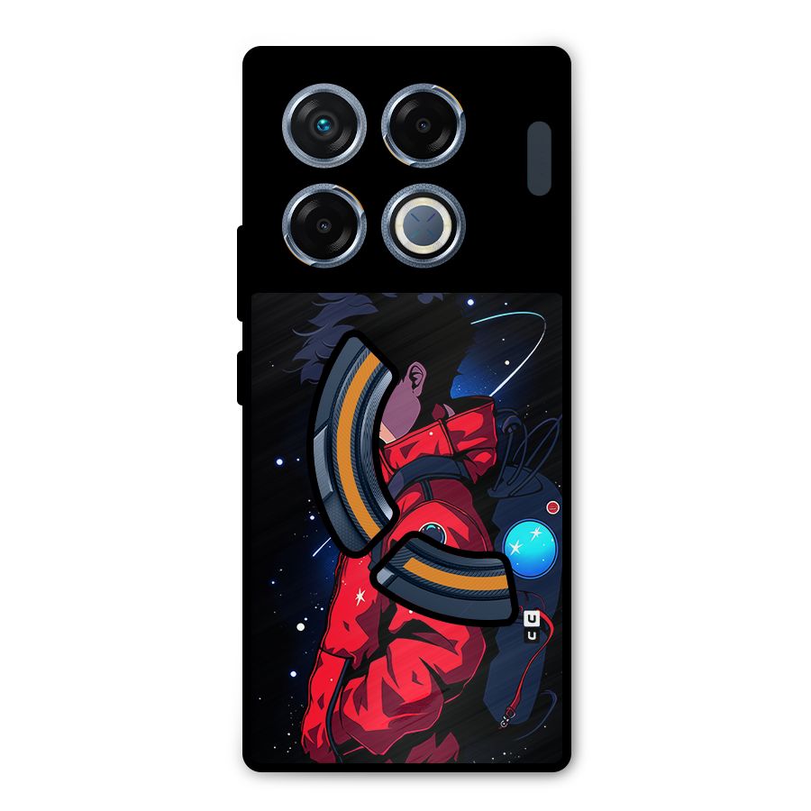 Cute Space Boy Metal Back Case for Infinix GT 20 Pro