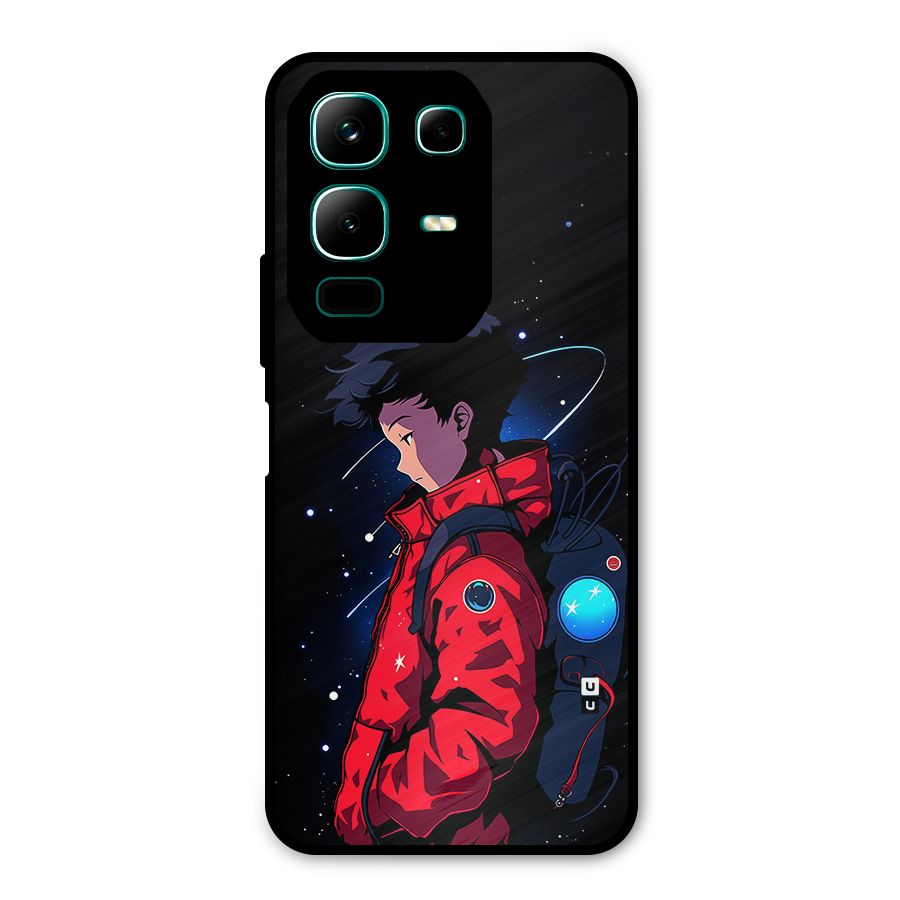 Cute Space Boy Metal Back Case for Infinix Note 50x