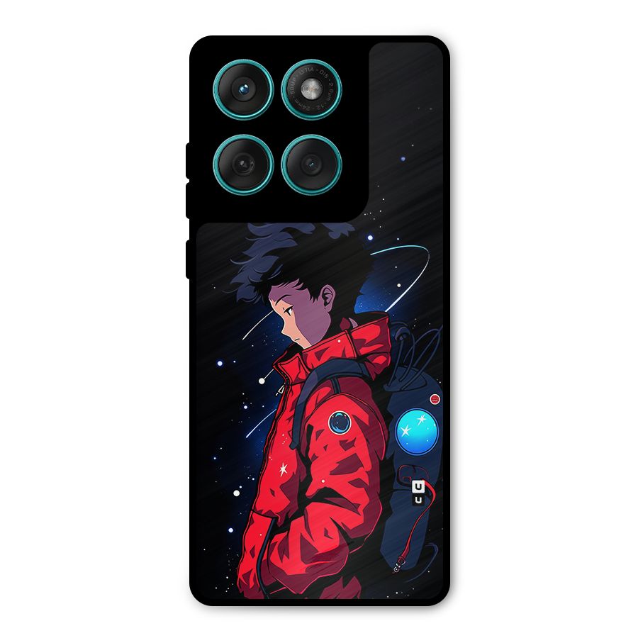 Cute Space Boy Metal Back Case for Motorola Edge 60 Fusion