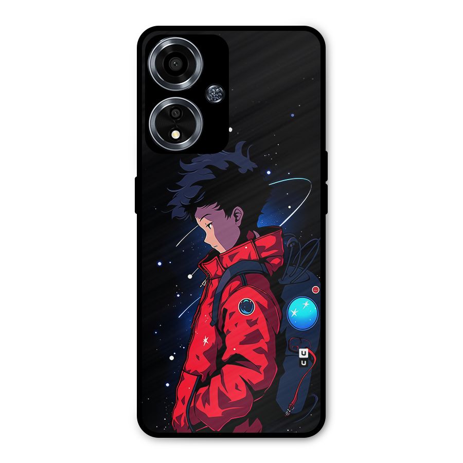 Cute Space Boy Metal Back Case for Oppo A59