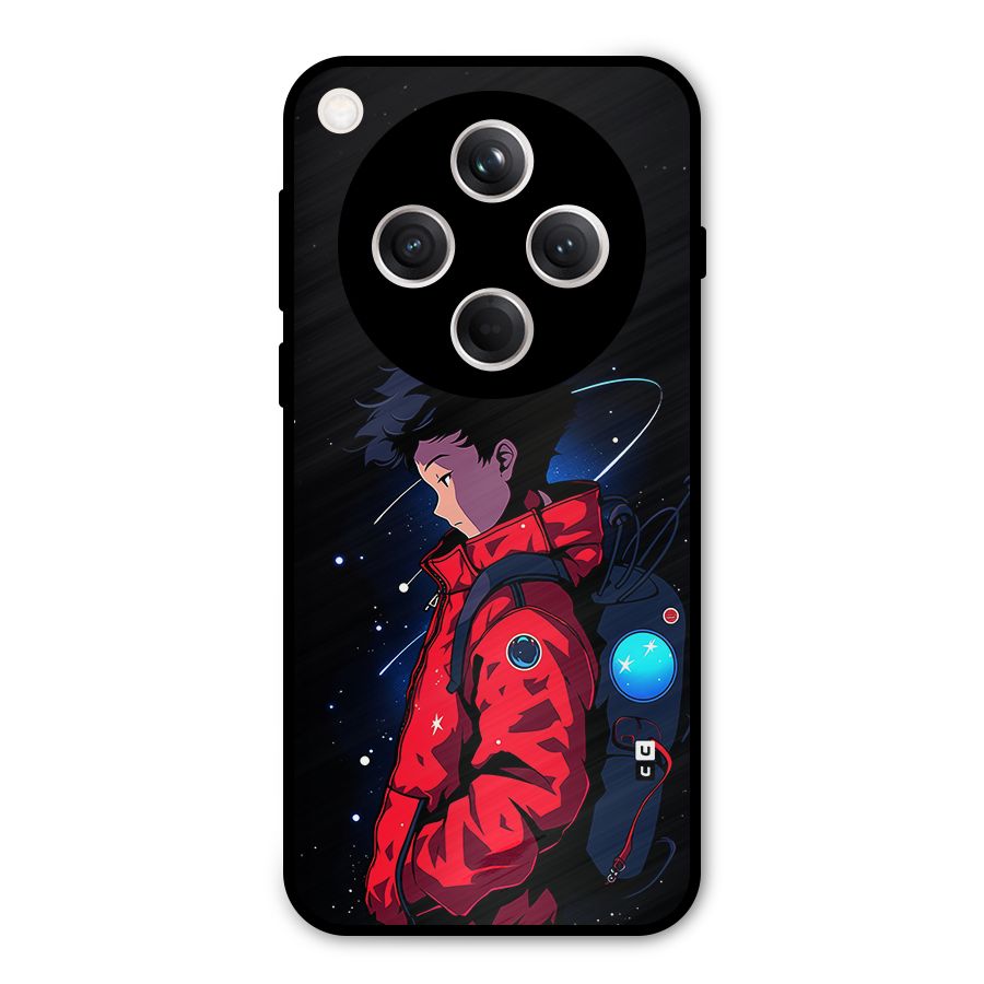 Cute Space Boy Metal Back Case for Oppo Find X8