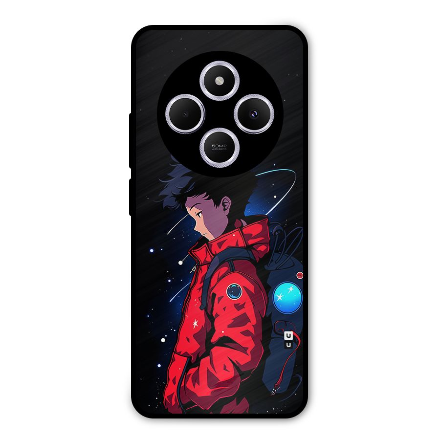Cute Space Boy Metal Back Case for Poco C75 5G