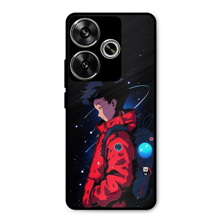 Cute Space Boy Metal Back Case for Poco F6